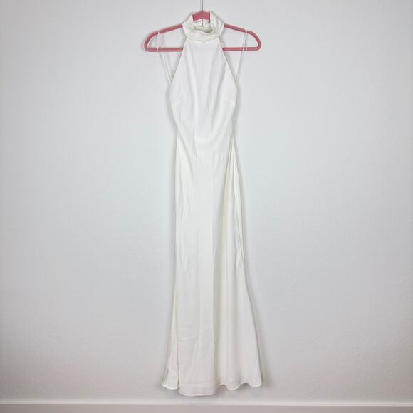 MISHA COLLECTION Ivory Halter Maxi Dress - Picture 3 of 8